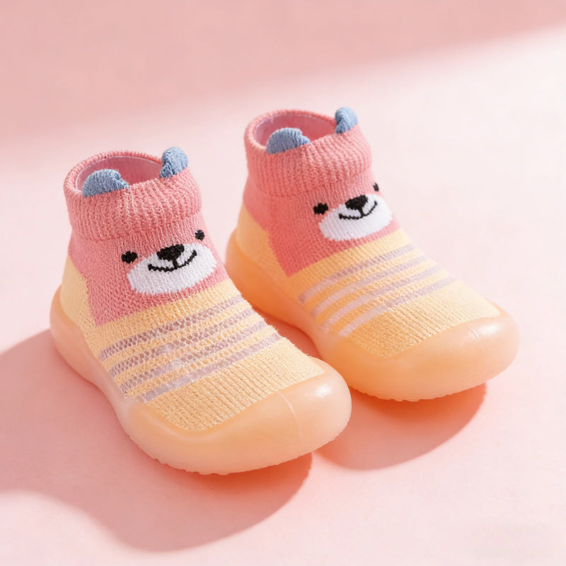 2026 New Baby Socks and Shoes Colorful Cute Children's Soft Soled Rubber Shoes for Boys and Girls Toddlers' Walking Shoes
