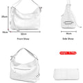 Zency 100% Genuine Leather Women Hobo Bag White Lady Tassel Shoulder Bags Classic Red Handbag Crossbody Purse 2024 Trendy