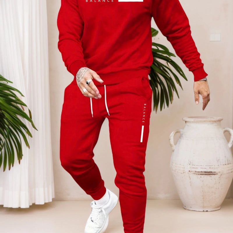 The new men's hoodie set for Spring and Autumn is a comfortable and soft streetwear collection with letter - View 6 | SAMAG