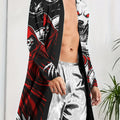 1pc Men's Robes 2026 Spring/Summer Robes Robe Sleepwear 3D Printed Graphic Sleepwear Bathrobe Men Polyester