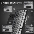 ATTACK SHARK X85 Wireless Mechanical Gaming Keyboard,TKL 82 Keys,Gasket Structure,Knob,RGB Hot Swappable Custom Keyboard