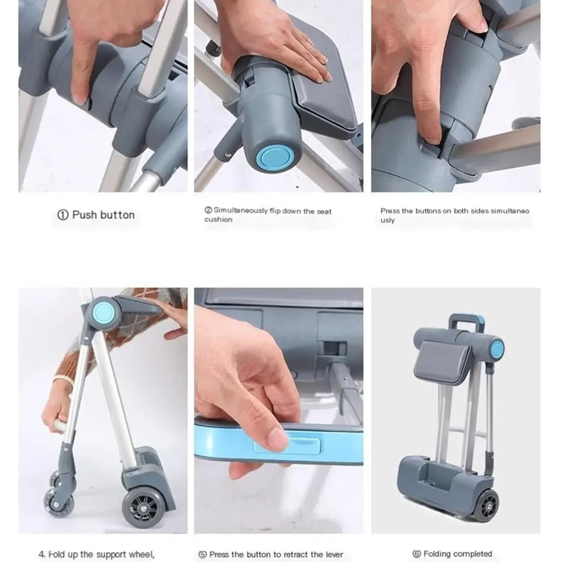 Kid Suitcase Luggage with Spinner Wheels,Large Suitcases with Child Seat Design,20 Inch Hardside Carry on Luggage for Travel
