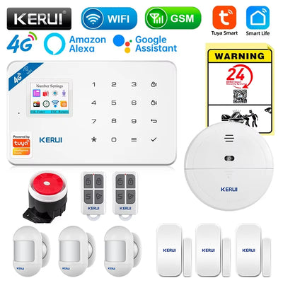 KERUI W184 4G WIFI GSM Alarm Security System Kit Wireless | SAMAG