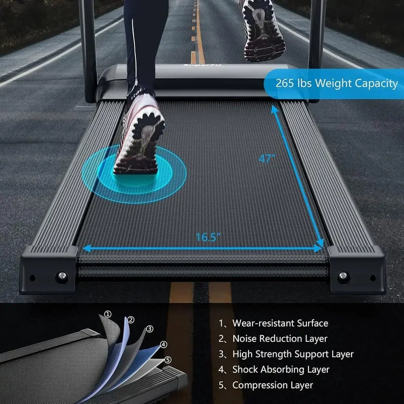 3HP High-Speed Treadmill with LED Touchscreen, Quick | SAMAG