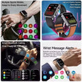 Health managed Non-Invasive Laser Physiotherapy Smart Watch Blood Pressure Uric Acid Call ECG+PPG 650nm Laser Smart Watch 2026