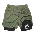 2026 Men's Sports Shorts Printed Sports Shorts, Double Layer, Quick Drying, Basketball, Fitness