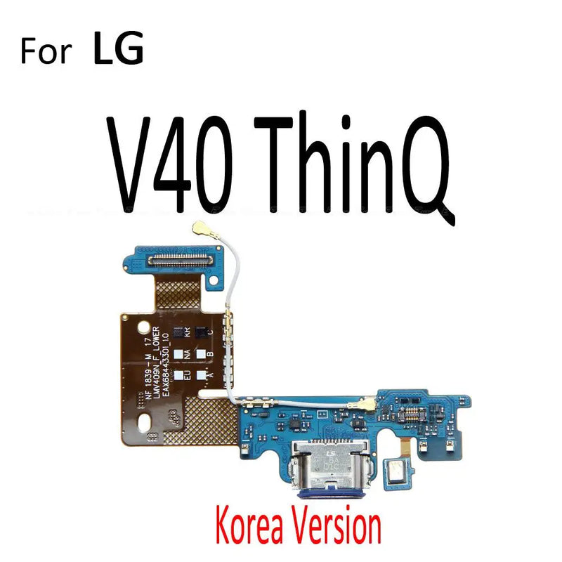 Power Charger Dock USB Charging Port Plug Board With Mic Flex Cable For LG V30 V30S Plus V35 V40 V50 V50S V60 ThinQ 5G