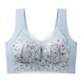 1pcs Womens Seamless Ice Silk Full Cup Bras No Steel Ring Support Lace Bralette Large Size Brassiere Comfort Ventilate Underwear
