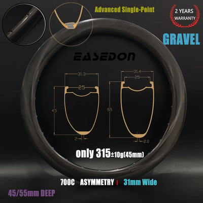 700C Carbon Rim Road Bike Light Advanced Single Point | SAMAG