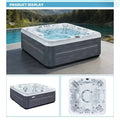 Commercial Hot Tub Spa Pool Outdoor Acrylic Jacuzzi with Massage Jets Suitable for Gardens Backyards and Patios