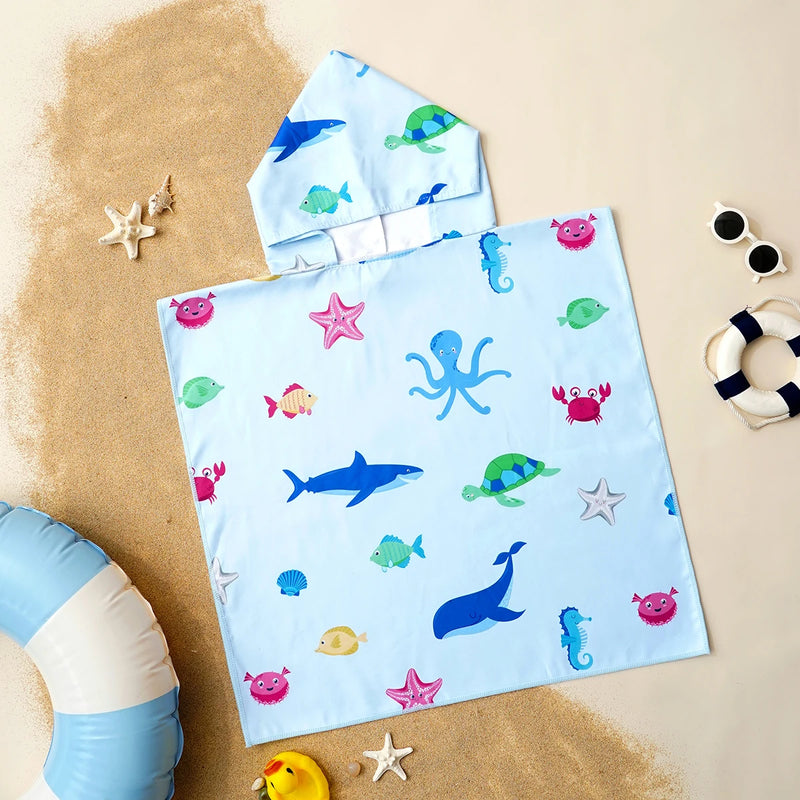 Cute Fashion Baby Beach Blanket Super Absorption Boy And Girl Bath Towel Breathable Newborn Wrap