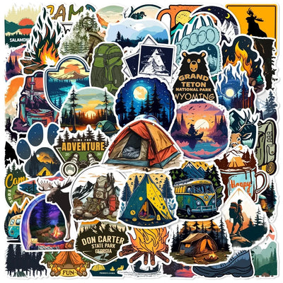 10/25/ Mixed Graffiti Outdoor Camping Stickers for DIY | SAMAG