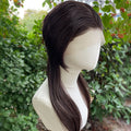 Brown 13x4 Synthetic Lace Front Wigs for Women Cosplay Shoulder Length Short Curly Synthetic Wigs Layers Ponytails Glueless Wigs