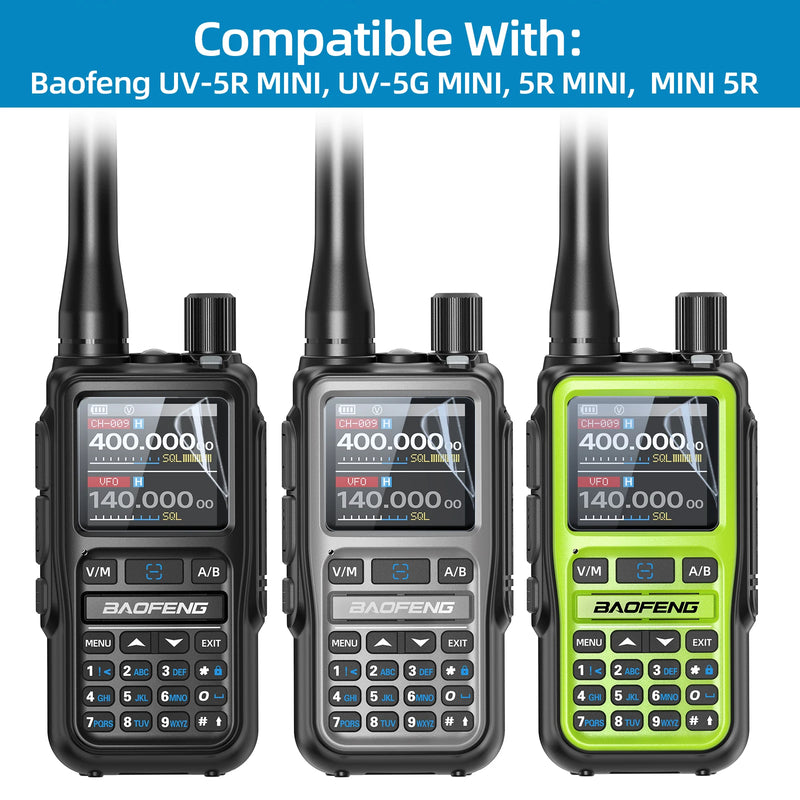 Baofeng UV 5R Mini Walkie Talkie Screen Protector Fingerprint Proof Automatic Repair Scratch High Transparency Mini-5 Ham Radio