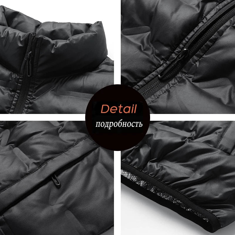 8XL Men Winter Brand Warm Vest Mens Casual Autumn Outwear Vests Waistcoat Men Outfits Fashion Sleeveless Jacket Vest Male 7XL6XL