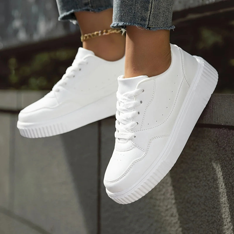 Unisex Black Skateboard Shoes Platform Lightweight | SAMAG