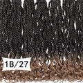 Synthetic Braided Full Lace Wigs with Baby Hair 12inch Curly Twist Box Braided Wigs for Woman Glueless Braided Wigs on Sale