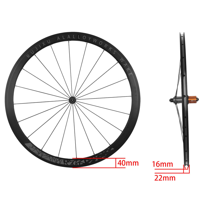 Super light Rujixu 700c 36T Ratchet wheel Road Bike v brake Wheelset  30/40/50mm Road Wheels V/C brake Road wheel