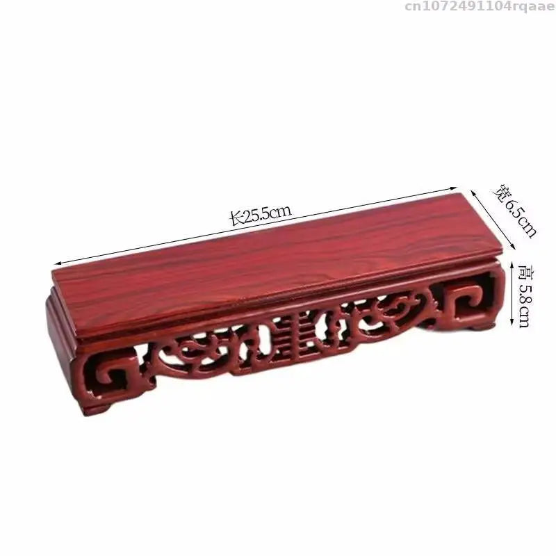 Decorative Wooden Plant Shelf Desktop Flower Pot Sorting Table Bonsai Display Stand Log Holder Standing Flower Base Pedestal