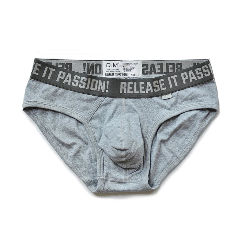 Male Underwear Gay Cuecas Masculinas Solid Sexy Men's Briefs Low-Rise Ropa Interior Hombre Underwear Men Sissy Slip Homme Sport