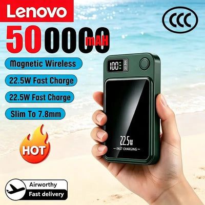 Lenovo Wireless Magnetic Power Bank 500000mAh 22.5w | SAMAG