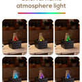 280ml Flame Aroma Diffuser USB Air Humidifier Colorful Atmosphere Light and Remote Control Bonfire Essential Oil Aroma Diffuser