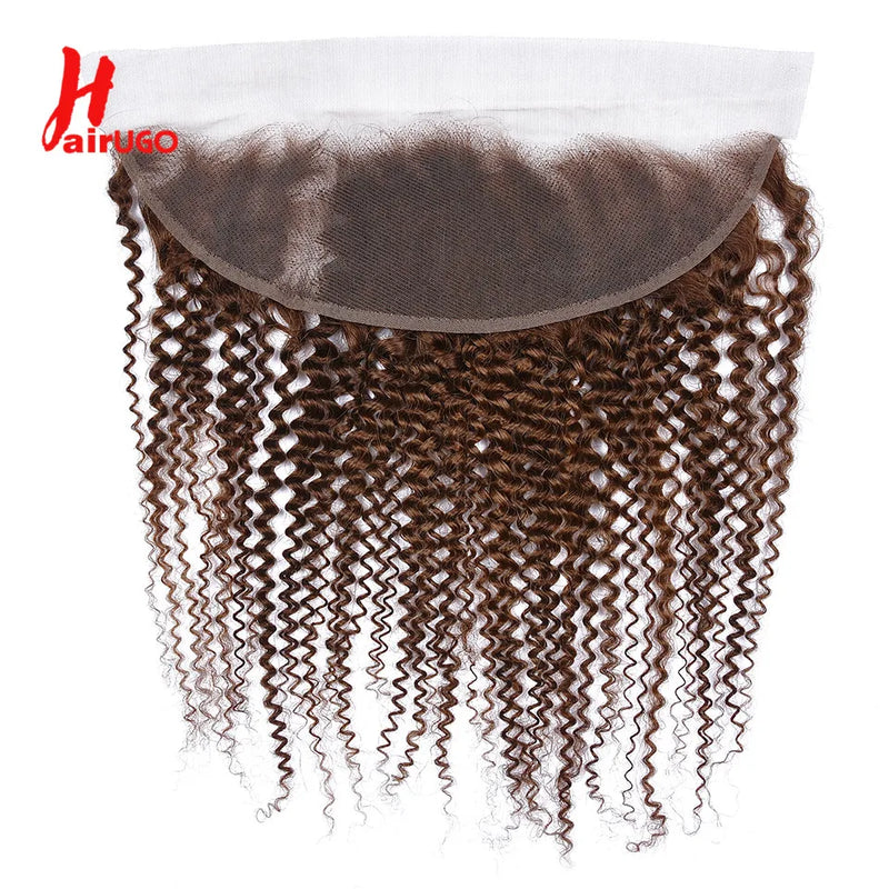 HairUGo Brazilian #4 Body Wave 13x4 Lace Frontal 13X4 Human Hair Lace Front Remy Brown Lace Frontal With Baby Hair Transparent