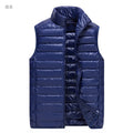 Men Winter Down Vests Mens waterproof Fashion Casual Down Sleeveless Vest Jackets Mens Autumn Couple Lightweight Work Waistcoat