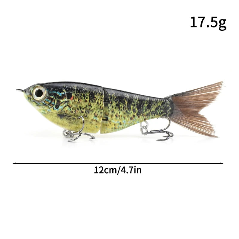 11.5cm 18.5g Balam Glide Bait Swimbait Joint Giant Pike | SAMAG