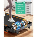 Compact 3.5HP Treadmill with 10% Incline, Handle, and App | SAMAG
