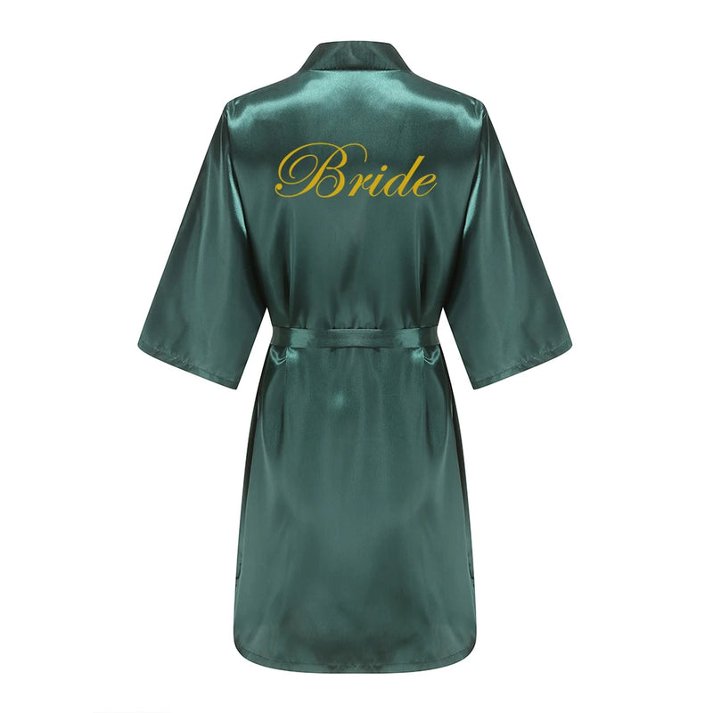 Wedding Bride Bridesmaid Robes Dressing Gown Sexy Women | SAMAG