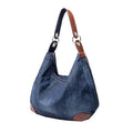 Denim Women Shoulder Bag Large Capacity Female Hobos Handbag Design Casual Big Totes Blue Ladies Hand Bags Canvas Crossbody Bags