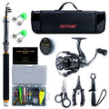 Goture Telescopic Fishing Rod and Reel Combo Kit Pole Set | SAMAG