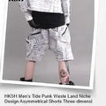 HKSH Spring Summer New Men's RO Style Round Collar Printed T-shirt Oversized Chic Cotton Chic Top American Loose Y2K Tees HK4638