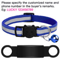 Customized Pet Collar Reflective Cat Collars Free Engraved Puppy Kitten Pet ID Nameplate Necklace With Bell Anti-lost For Cats