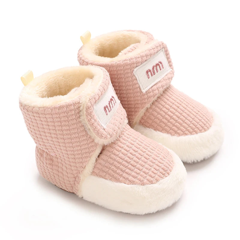 Winter Boots For Baby Boys And Girls Snow Soft Sole Anti Slip And Warm Flat Shoes Baby's First Walking Baby Shoes Boots 0-18