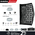 AMBITFUL Q1 35x45cm Strip Softbox Mini Bowens/GODOX Mount Quick-Setup With Grid Softbox For GODOX For Forza 60 Seres YN150 ﻿