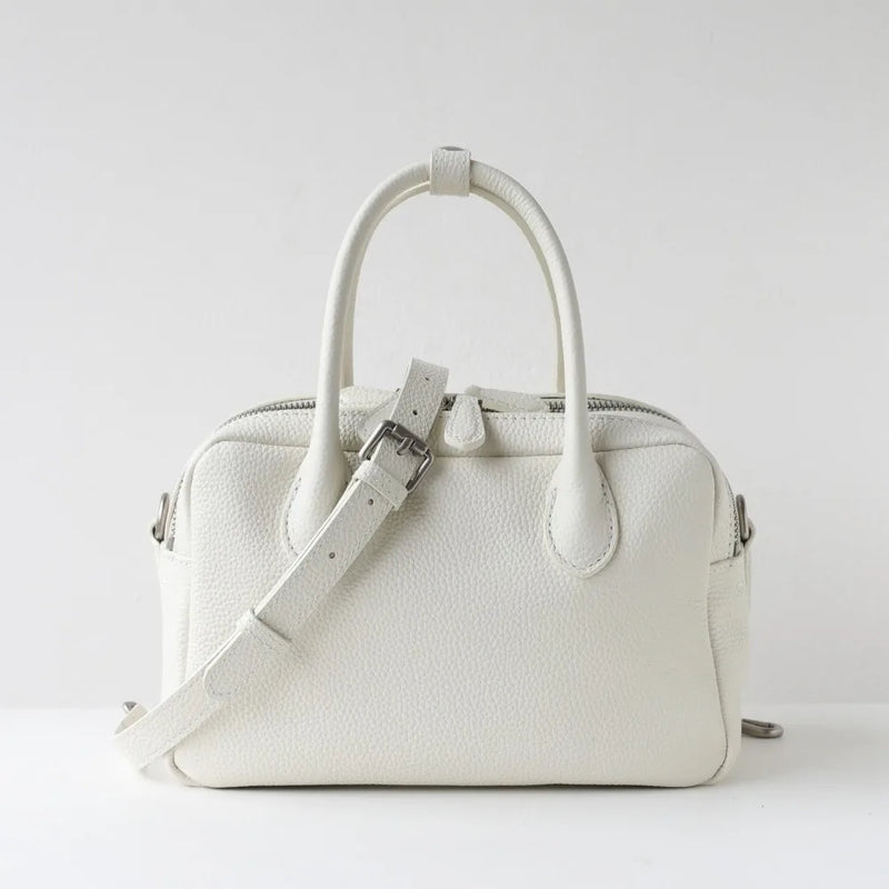 2026 Litchi Texture Ladies Handbag Large Capacity PU Leather Boston Toast Bag Bright Color Waterproof Shoulder Bags for Women