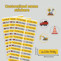 4.6CM Long Custom Name Sticker, Personalized Cartoon Fresh Cute Waterproof Modern School Supply Label, Customized Name Stickers