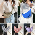 Nylon Crossbody Bag For Women Fashion Portable Casual Hobos Sport Chest Pouch Underarm Bags Students Dumpling Shape Shoulder Bag