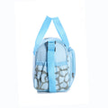 Fashionable cartoon embroidered single shoulder mommy bag with multifunctional and large capacity mother and baby diaper bag