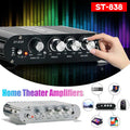 ST-838 Home Theater Amplifiers HiFi 2.1 Channel Power Amplifier Stereo Bass Sound Car Home Amp Media Player Subwoofer Amplifier