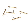 6pcs/lot 24*3mm Zinc Alloy  Long Tip Rectangles Earring Base Connectors Linker for DIY Earrings Jewelry Accessories
