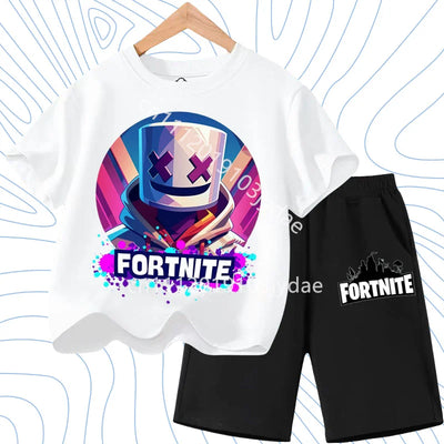 Fortnites Series T - shirt Shorts Suit for Children Hot | SAMAG