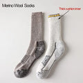 Unisex 80% Merino Wool Socks Hiking Thicken Warm Winter Sock Crew Compression Socks Moisture Wicking Soft Camping Cycling Socks