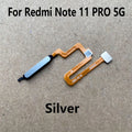 New For Xiaomi Redmi Note 11 PRO Fingerprint Sensor Home Button Menu Touch ID Scanner Ribbon Connector Flex Cable 4G 5G