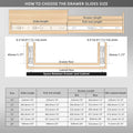 Drawer Rail 10~20Inch Stainless Steel Ball Bearing Slides | SAMAG