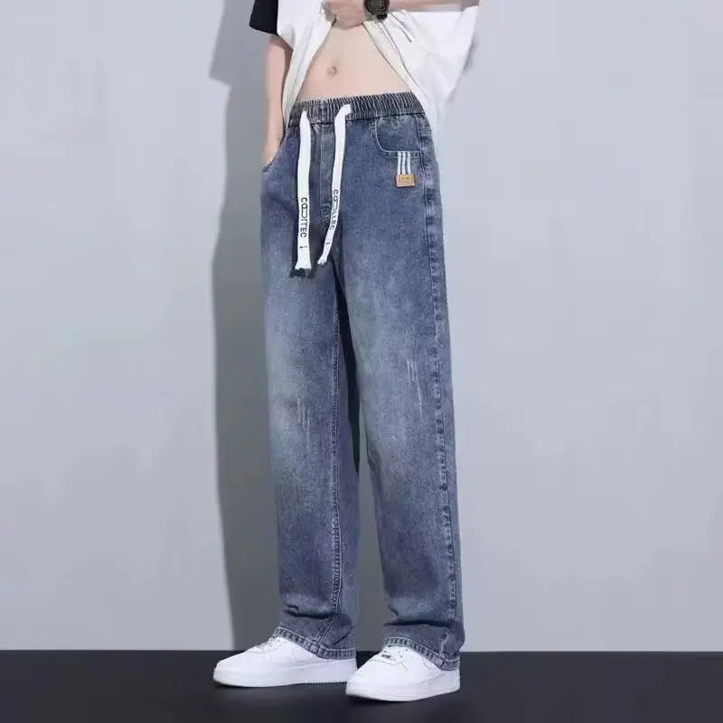 Men's Loose Fit Straight Leg Wide Pants New Spring/Summer | SAMAG