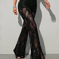 Sexy Black Lace Patchwork High Waist New Fashion - View 3 | SAMAG