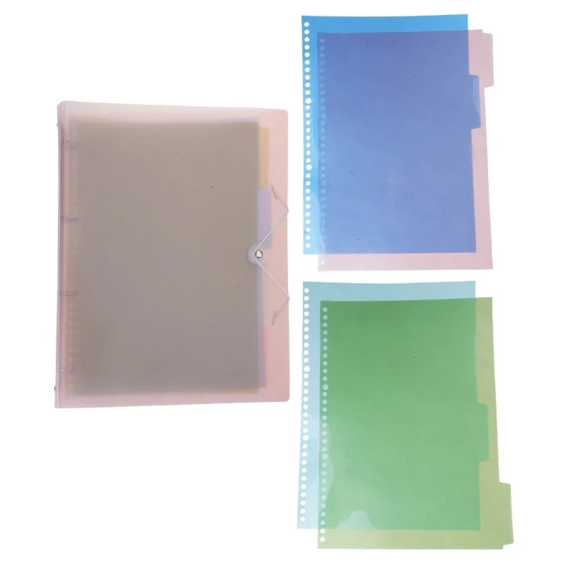4 Rings Binder 12.59x9.76Inch Hold up 220Sheets Water Resistant for Student Teacher Office Workers Presentation Folder